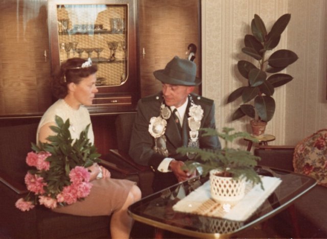 1968 Schützenkönig Kurt Frädrich mit Ehefrau Maria